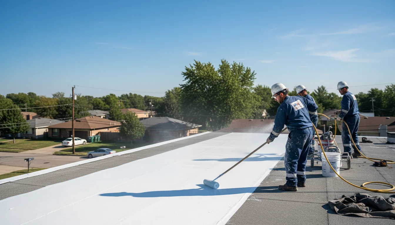 Commercial roof coating in Rochester, WI near me